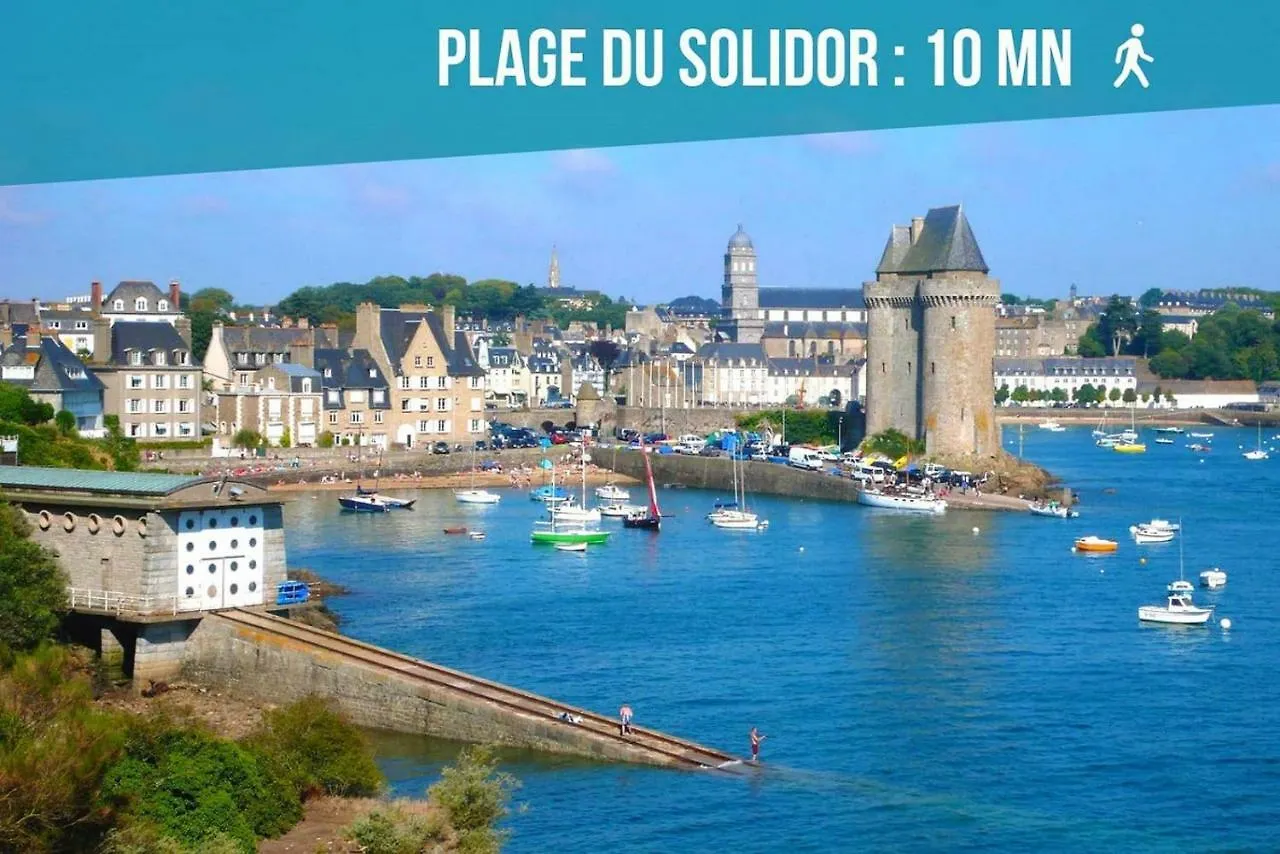 Logement Entier Saint Malo Vue Mer, Proche Ferry, Commerces Et Plage Solidor 50 M 0*, Saint-Malo